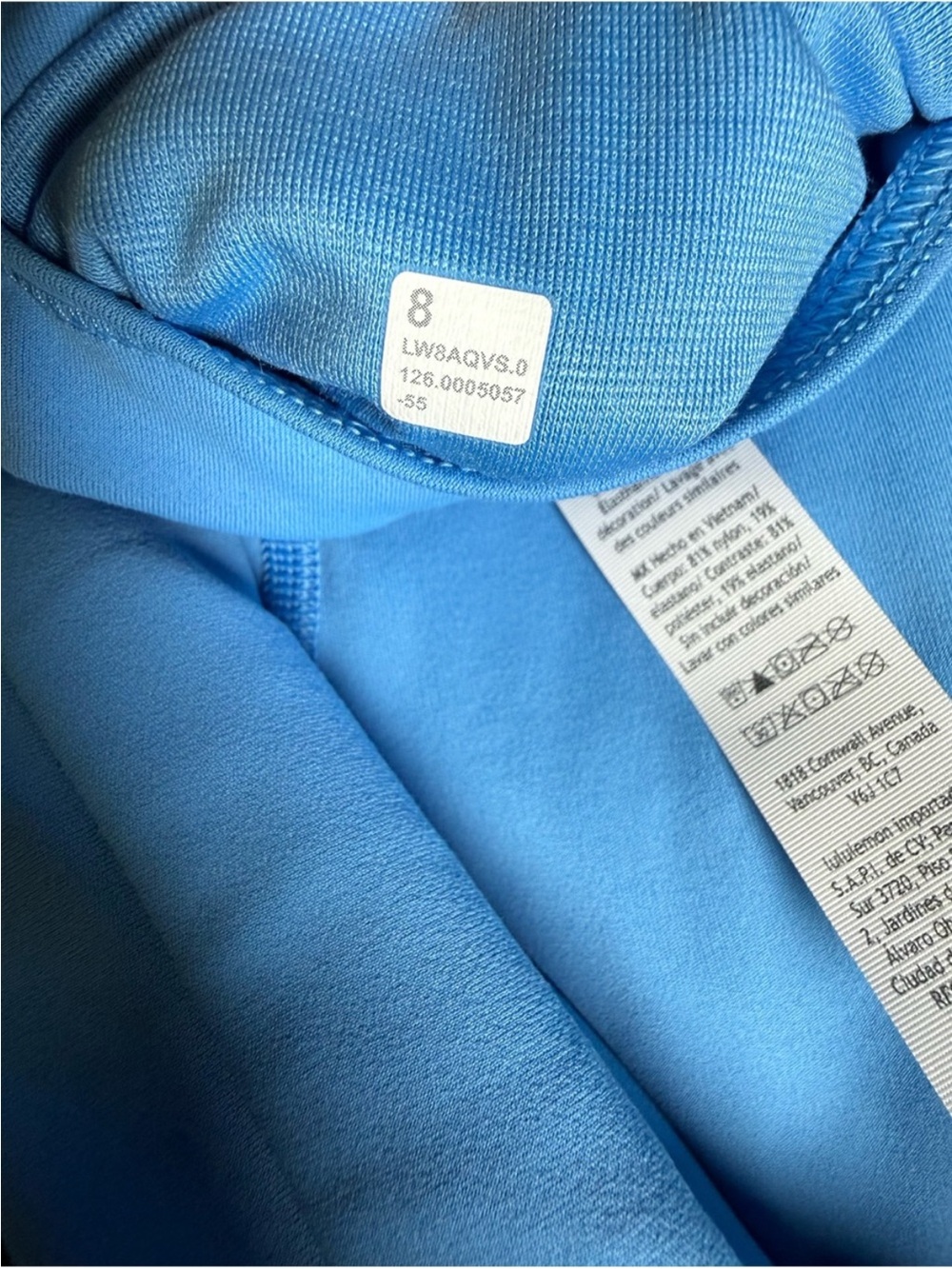 NWT Lululemon Align Side-Slit Skirt Layered Trim Size 8 Club Blue/Ocean Wave - Picture 7 of 8